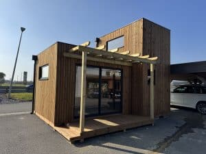 STUDIO DE JARDIN AVEC MEZZANINE – Moins de 20 m² (Sans Permis de Construire)