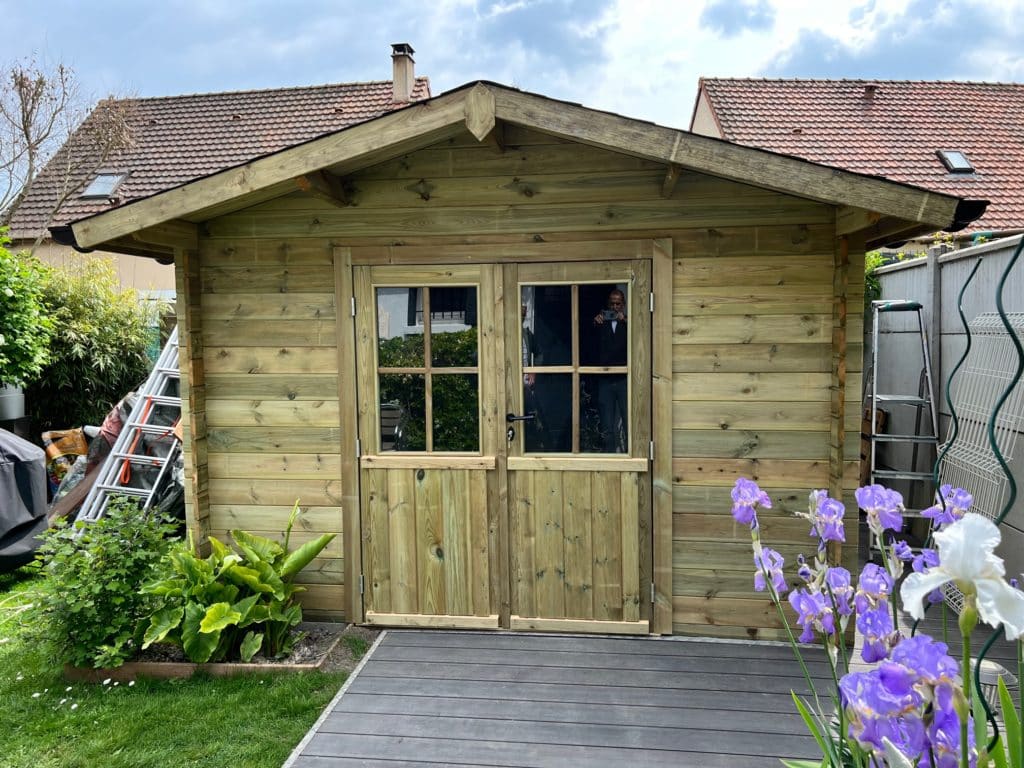 Abri de jardin CERISIER Type MEGEVE 3 MX 3 M 9 M2