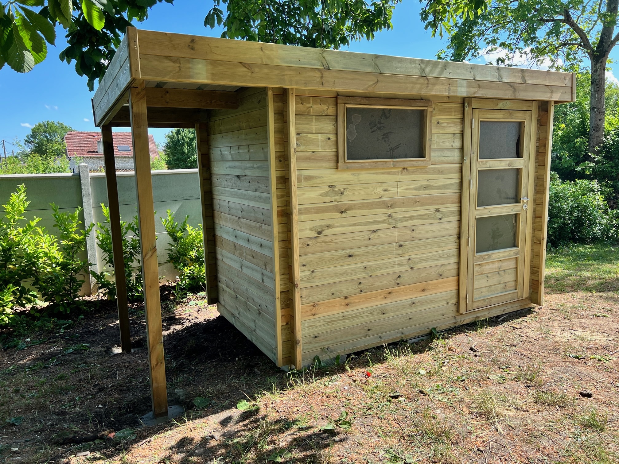 CONTEMPORAIN 2,83 m x 1,83 M avec bûcher