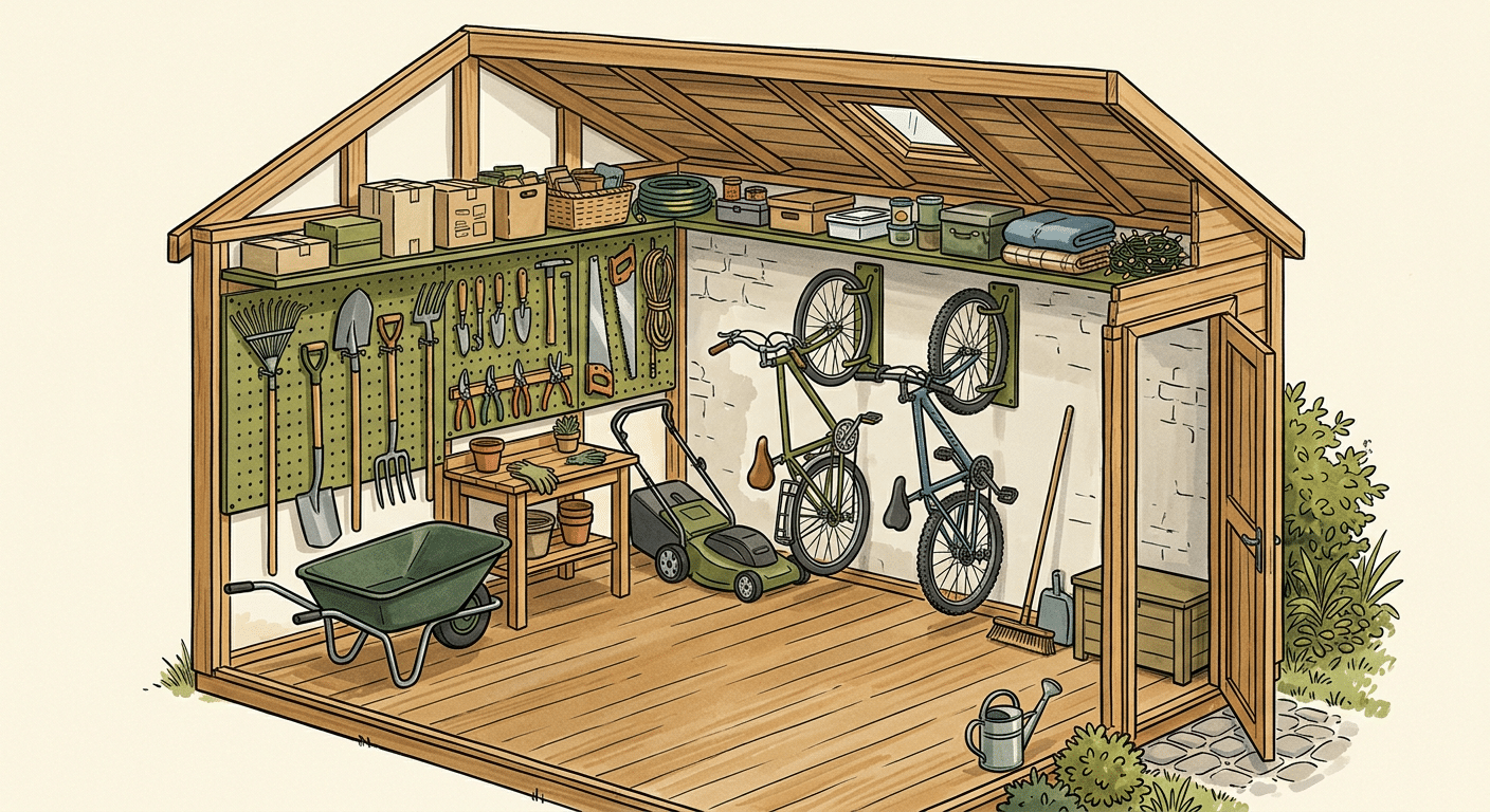 Aménagement intérieur optimal d'un abri 3×2 m pour famille