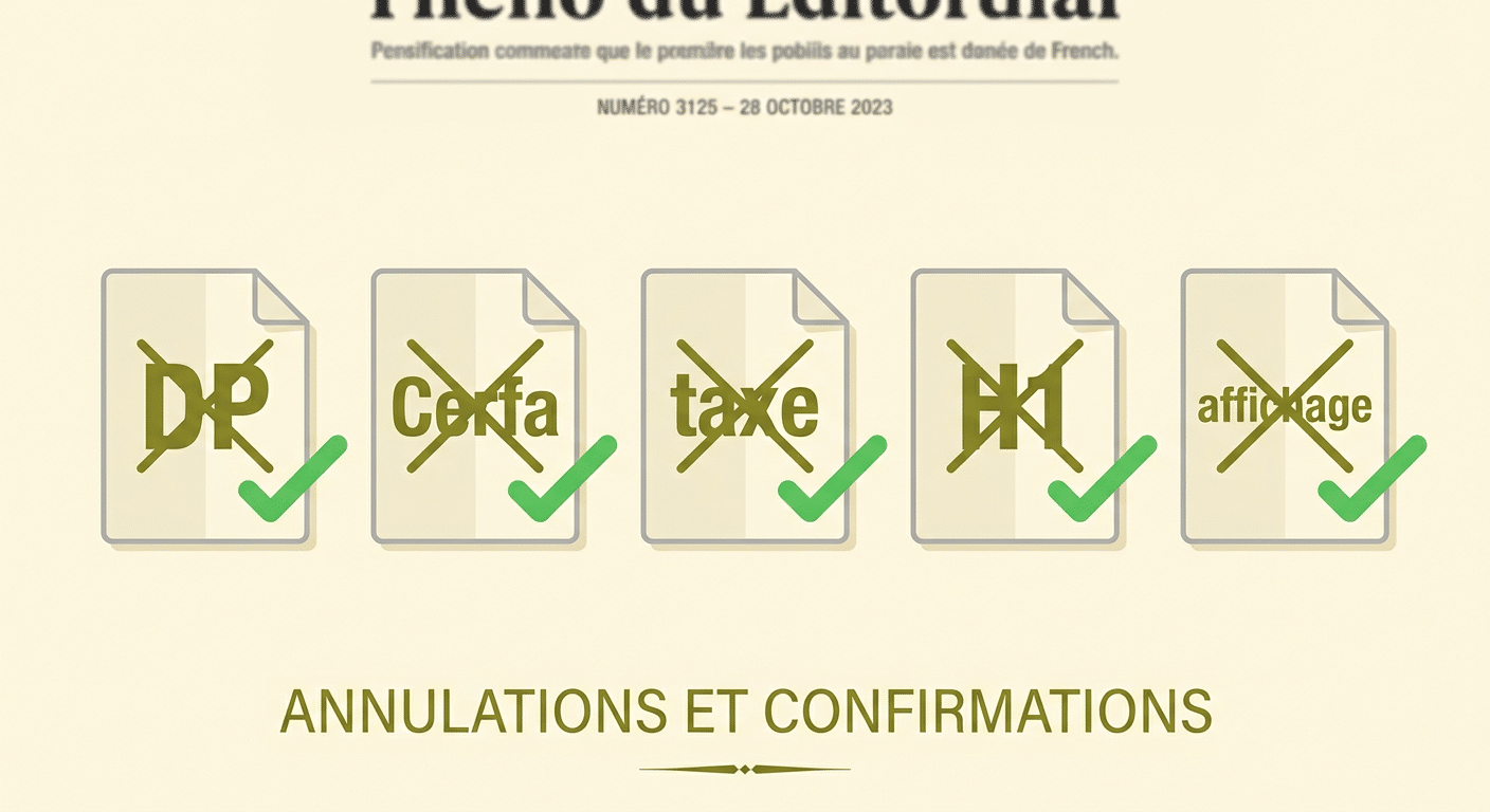 Les 5 démarches supprimées quand on reste sous 5 m²