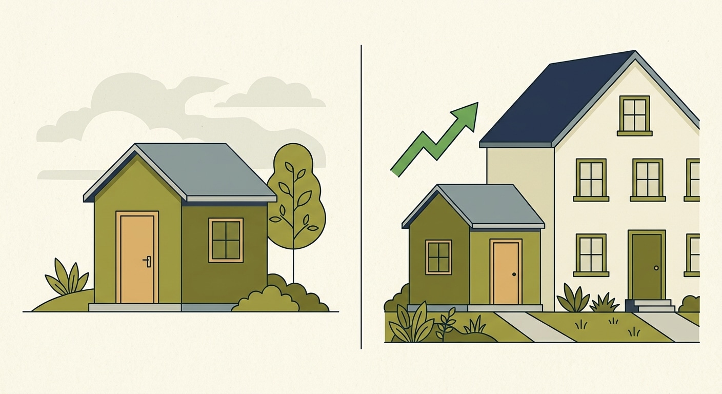 L'économie structurelle d'un abri adossé vs standalone