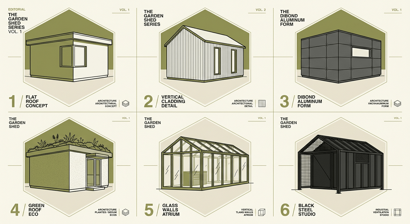 Panorama des 6 tendances design d'abri de jardin 2026