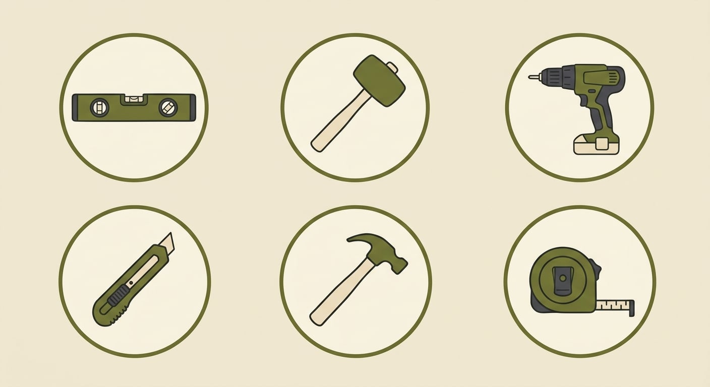Six outils nécessaires pour le montage