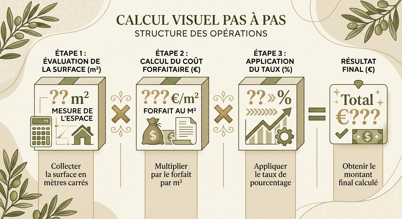 Décomposition pas-à-pas du calcul de la taxe