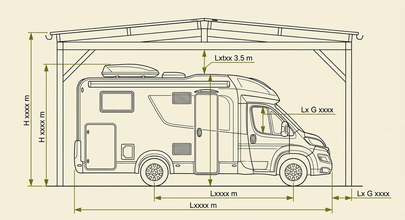 Dimensions standard d'un carport camping-car