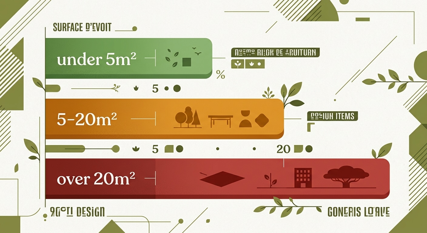 Les trois seuils administratifs des abris de jardin