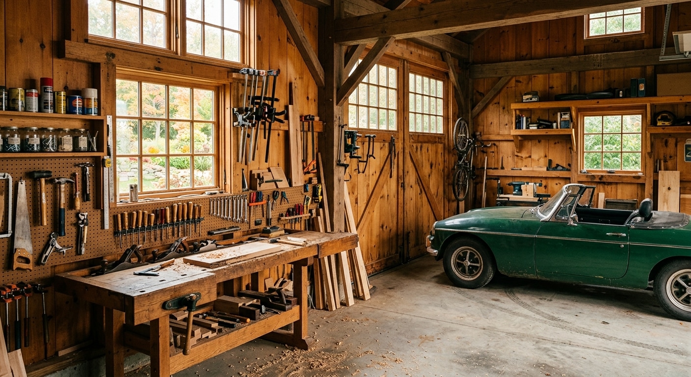 Garage 1 voiture madrier