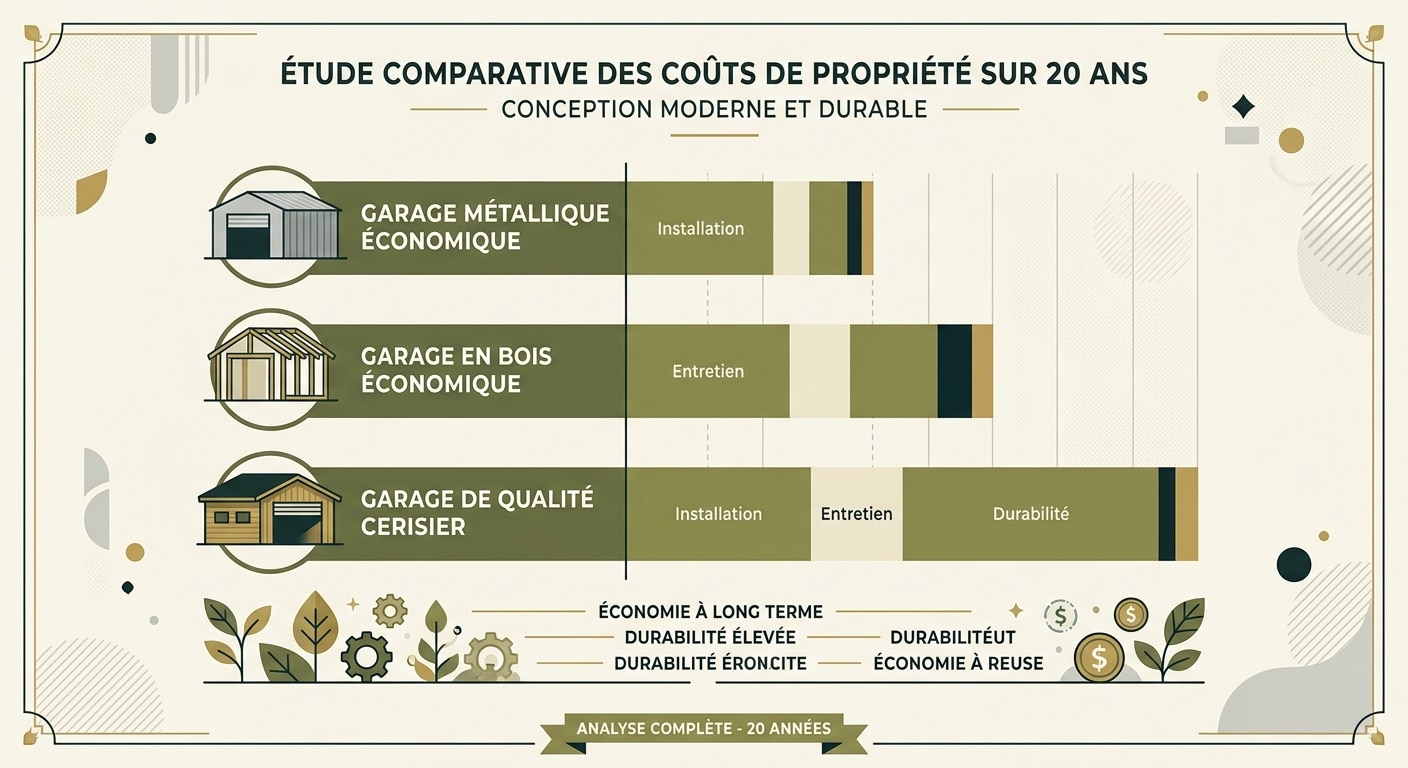 Coût réel sur 20 ans selon options