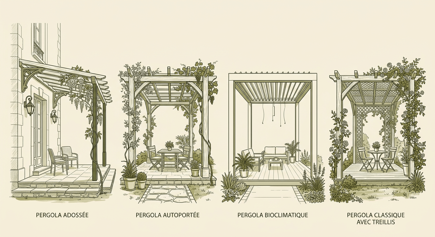 Les quatre types principaux de pergola bois