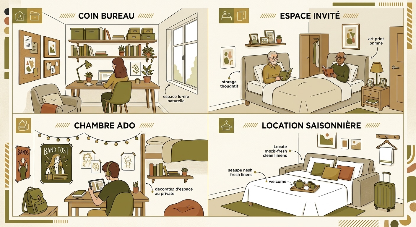Quatre usages typiques d'un studio jardin 20 m²