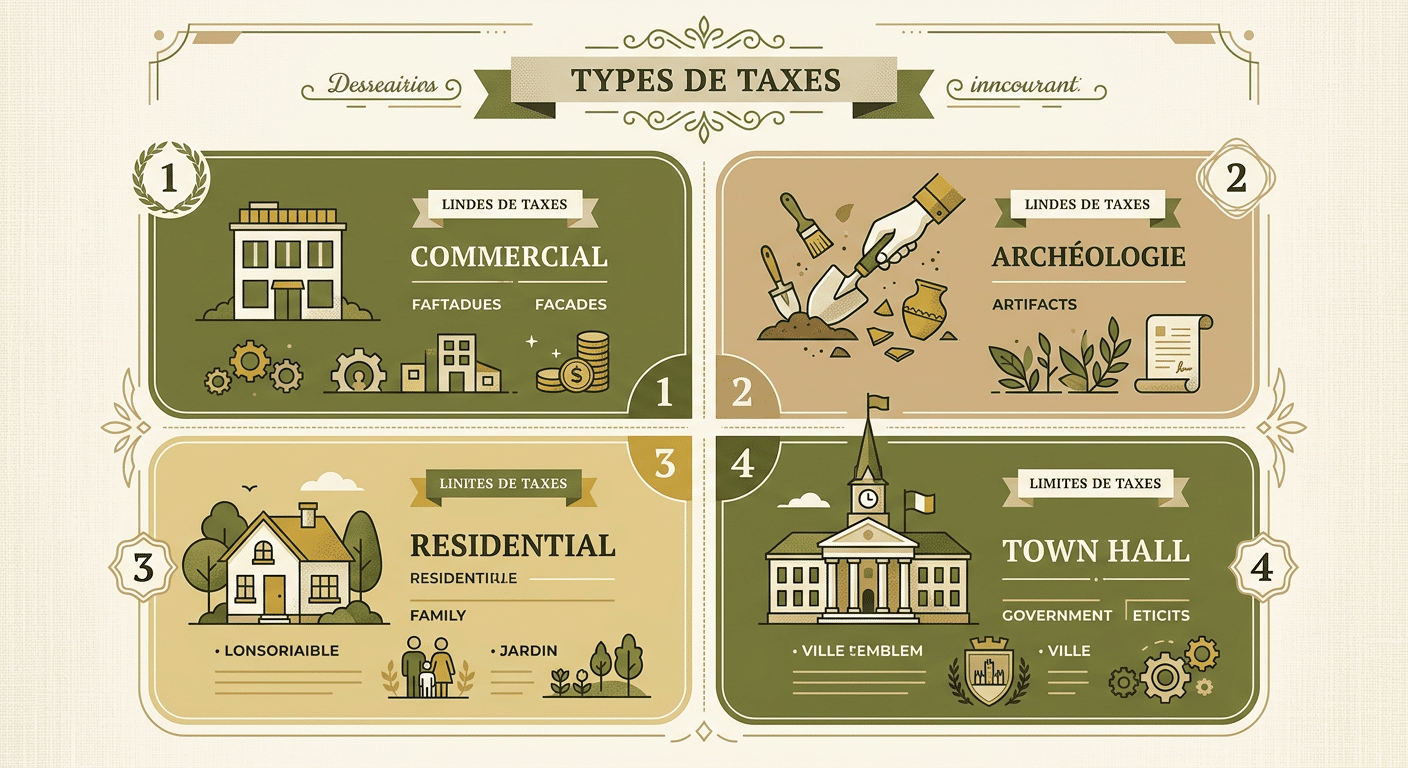 Les 4 taxes susceptibles d'être appliquées à un abri