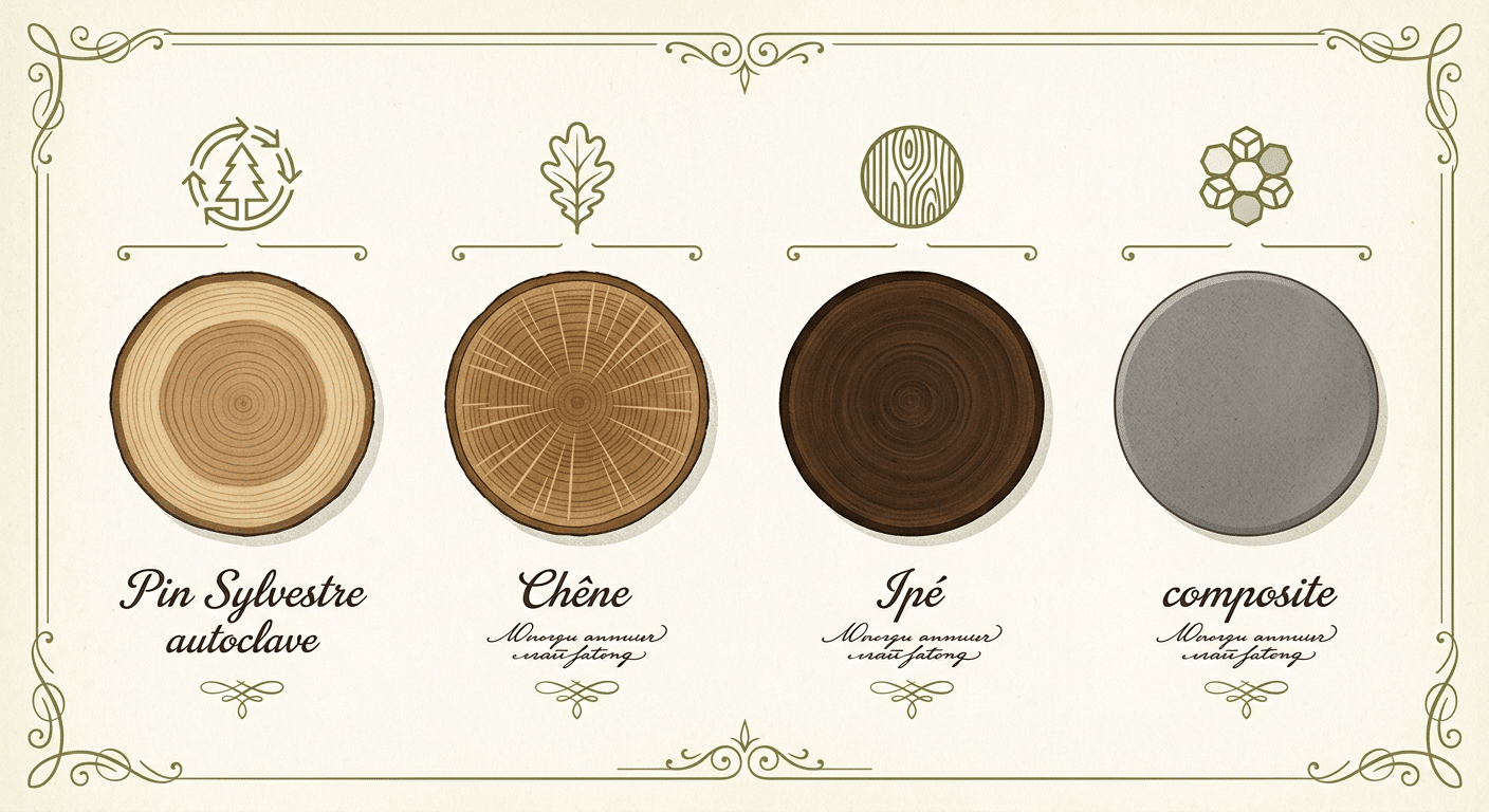 Comparaison essences bois pour terrasse
