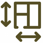 Icône : plan d'étage avec dimensions.