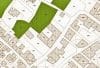 Plan cadastral détaillé montrant parcelles, bâtiments et terrains.