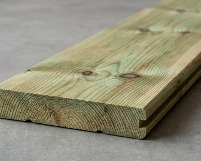 Terrasse pin-vert — section